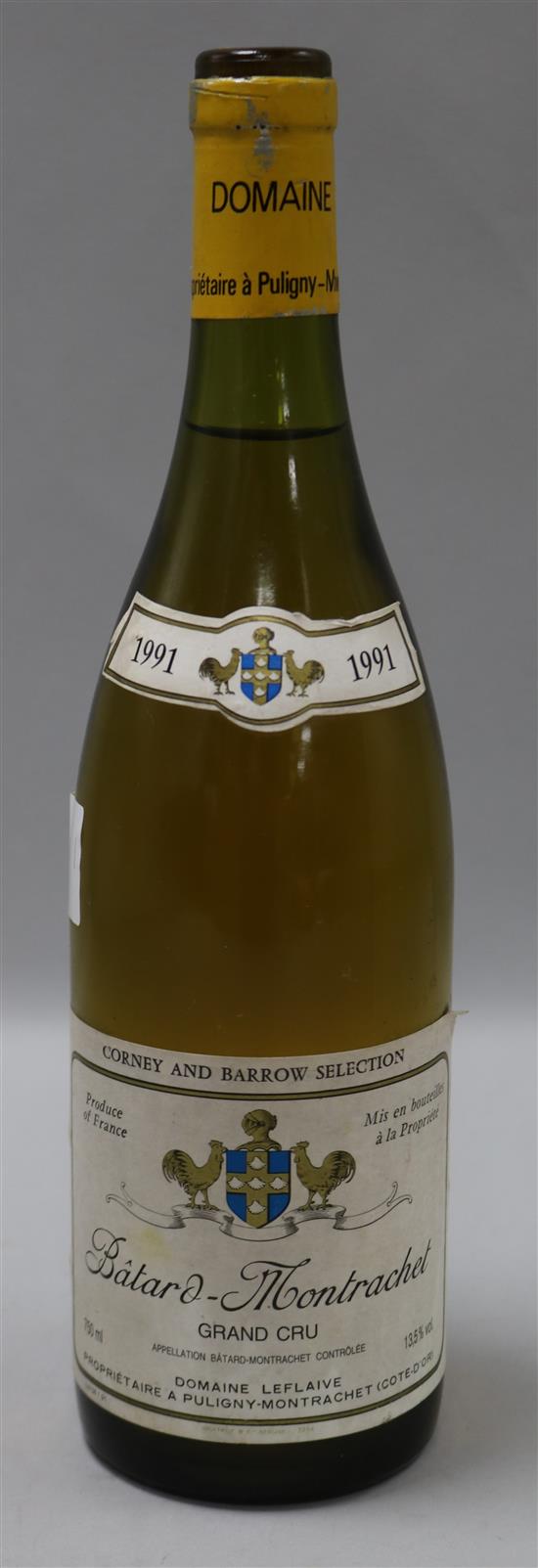 A 1991 Batard-Montrachet Grand Cru, Cote de Beaune Domaine Leflaive white wine